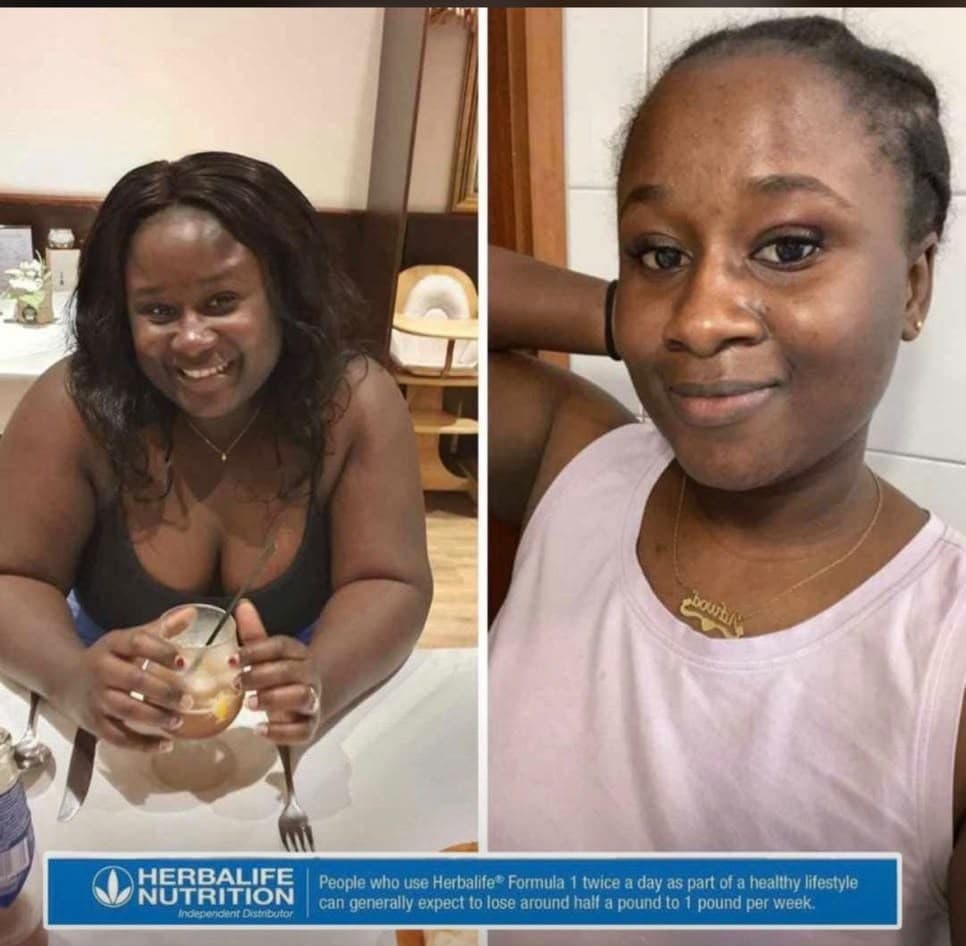 Customer transformation result, before and after